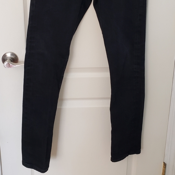 Frank and oak Dylan Slim Jeans Black 32 × 31 Button Fly - Picture 3 of 9